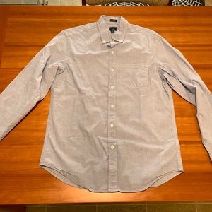 J. Crew Factory flex washed classic fit M blue button up